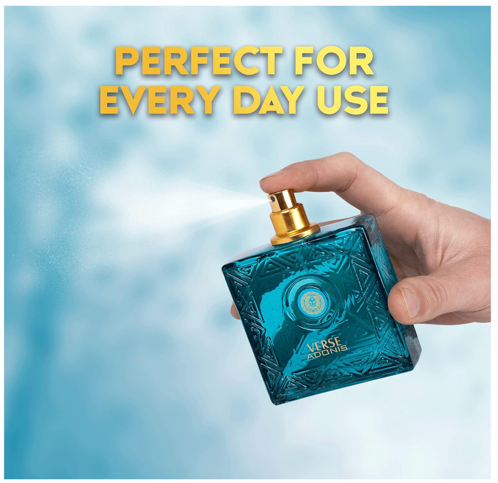 Verse Adonis Eau de Parfum for Men 3.4 fl oz / 100 mL – Long Lasting Men's Fragrance