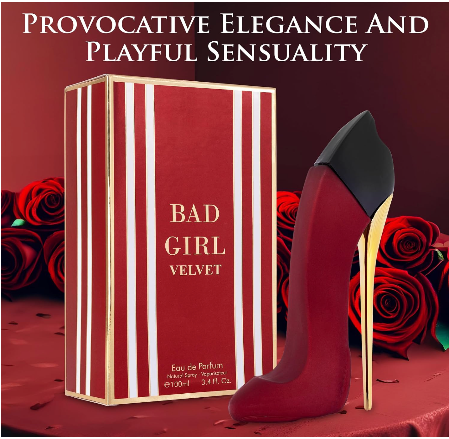 Bad Girl Velvet Eau de Parfum for Women 100ml (3.4 fl oz) – Long Lasting Perfume