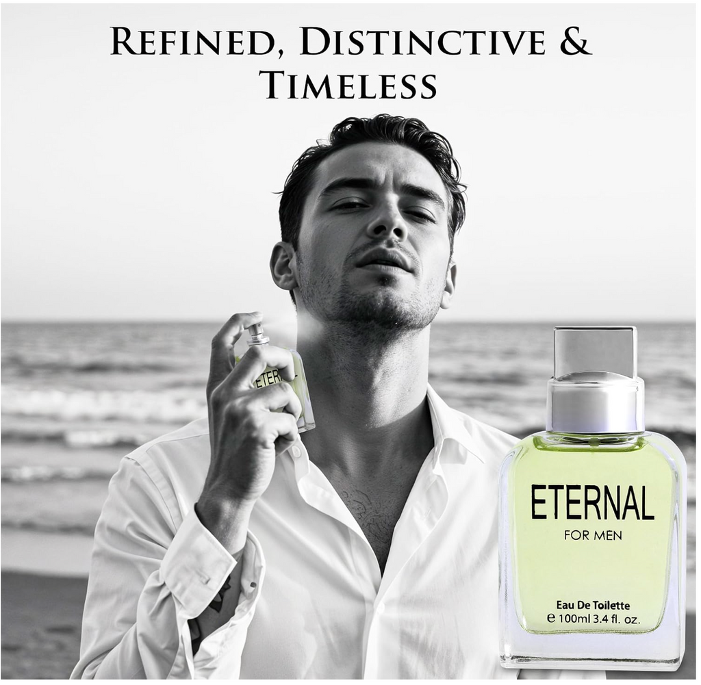Eternal for Men Eau de Toilette 3.4 fl oz / 100 mL – Fresh Long Lasting Men's Fragrance