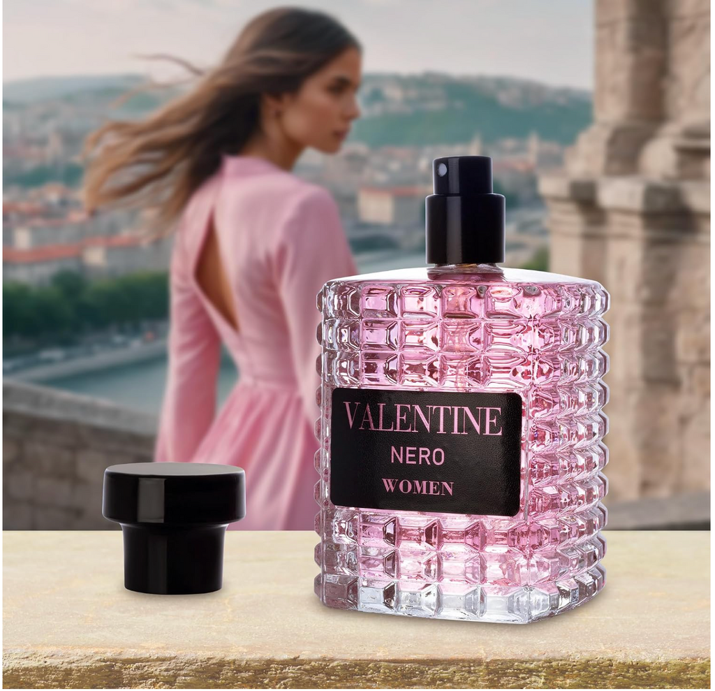 Valentine Nero Eau de Parfum for Women 3.4 fl oz / 100 mL – Long Lasting Women's Fragrance