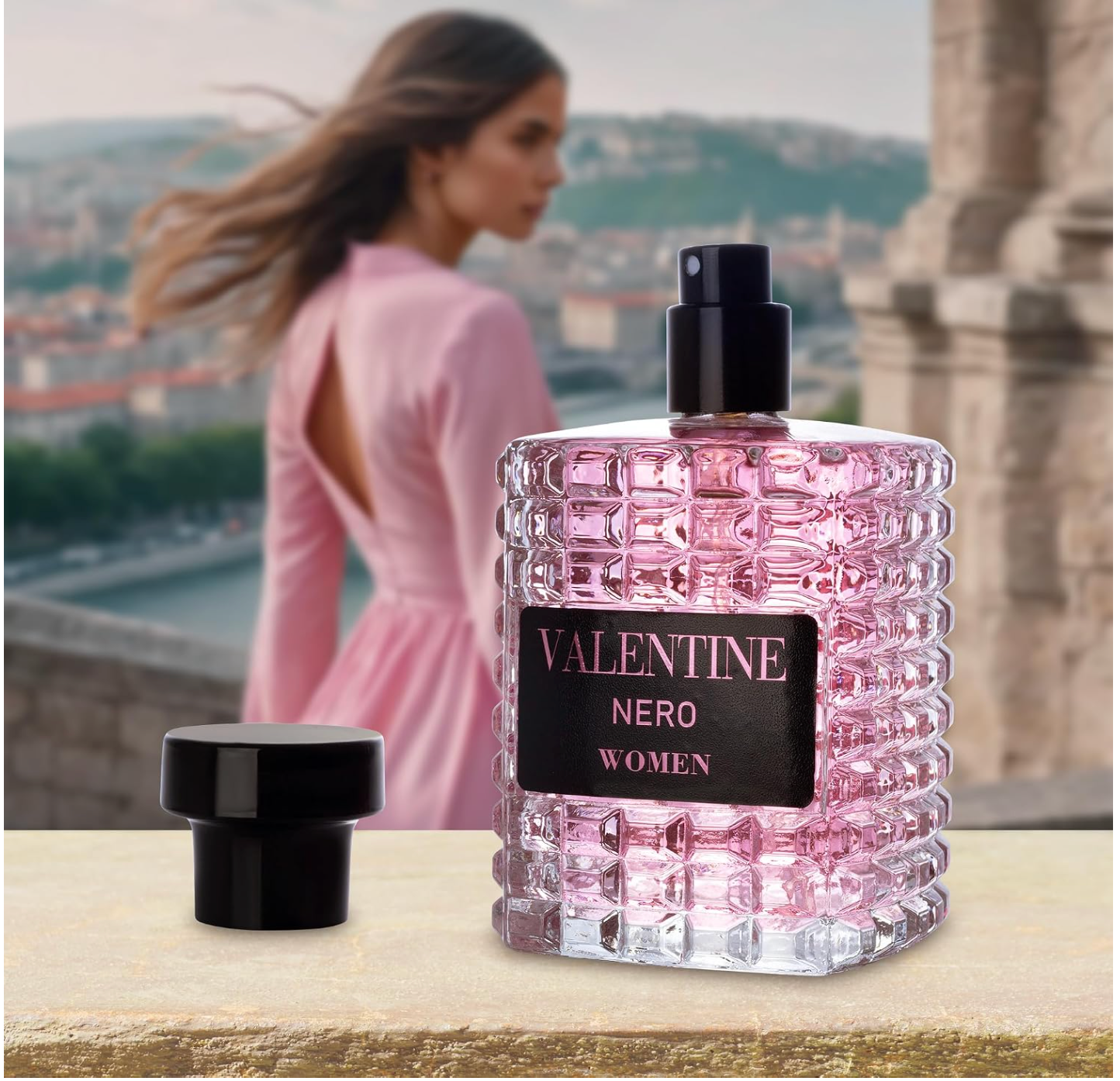 Valentine Nero Eau de Parfum for Women 3.4 fl oz / 100 mL – Long Lasting Women's Fragrance
